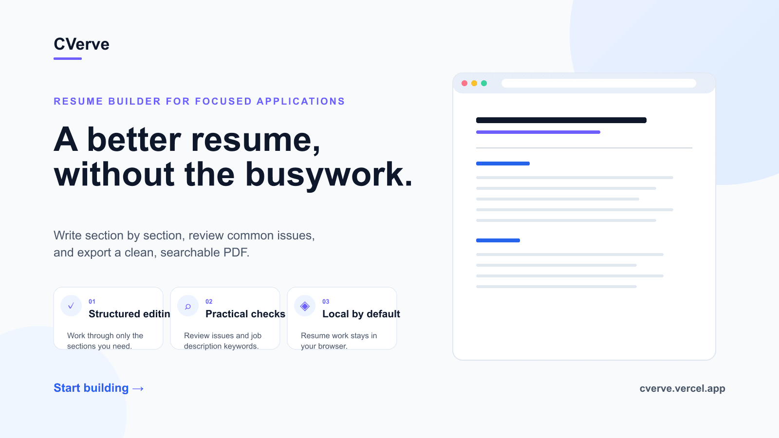 CVerve product preview