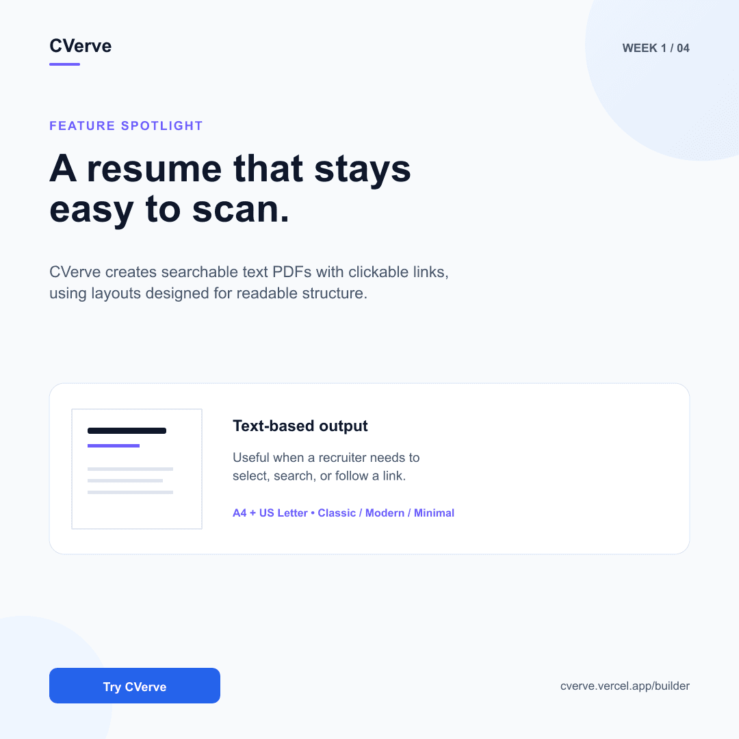 CVerve screenshot 2