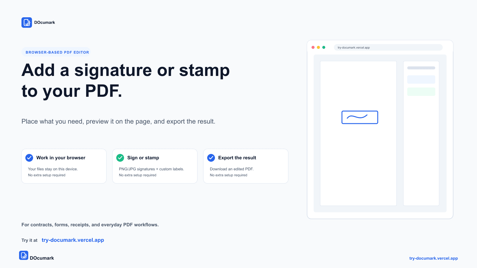 DOcumark product preview