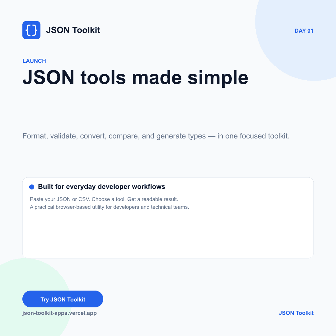 JSON Toolkit screenshot 1
