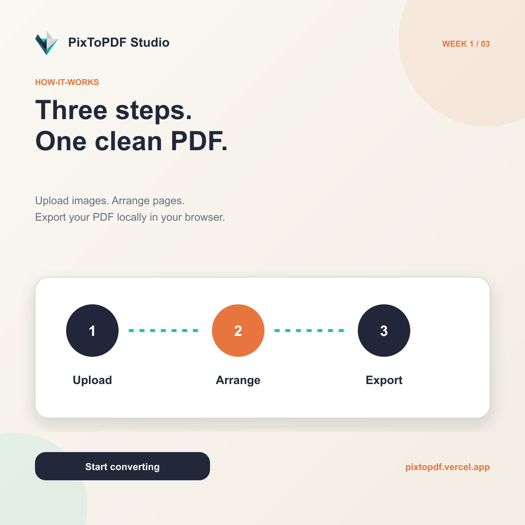 PixToPDF Studio screenshot 1