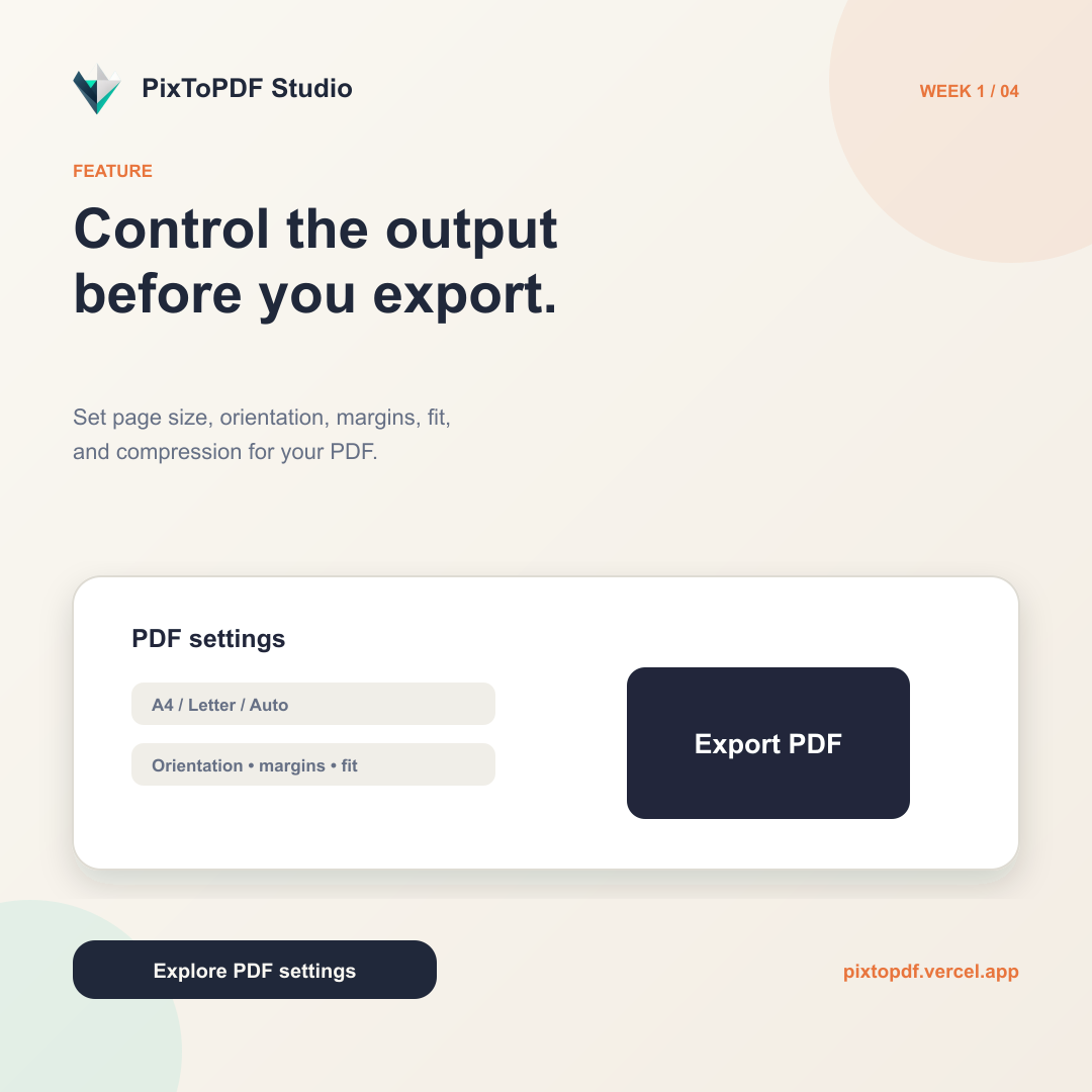 PixToPDF Studio screenshot 2