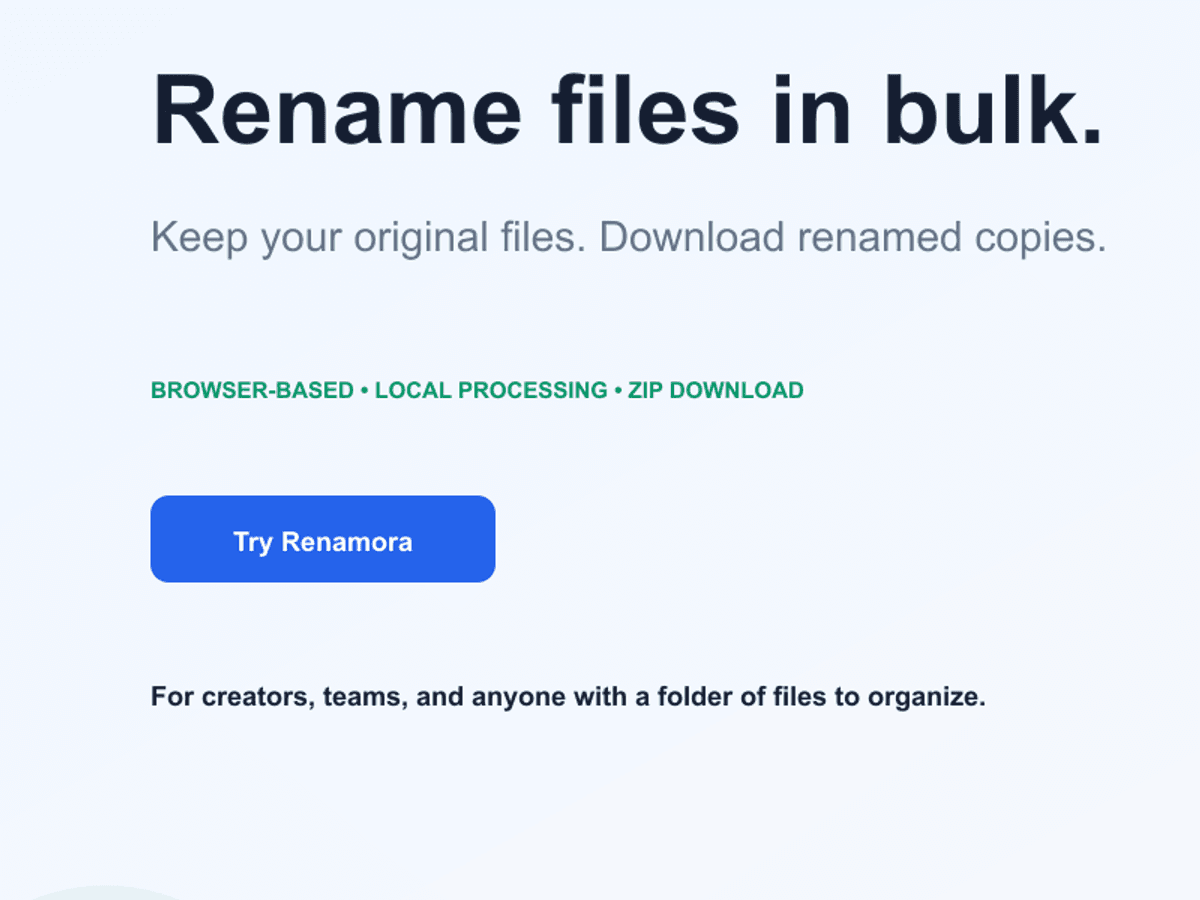 Renamora screenshot 2